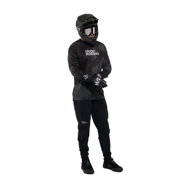HORSEFEATHERS Bike nohavice Stoker - black BLACK velikost 30