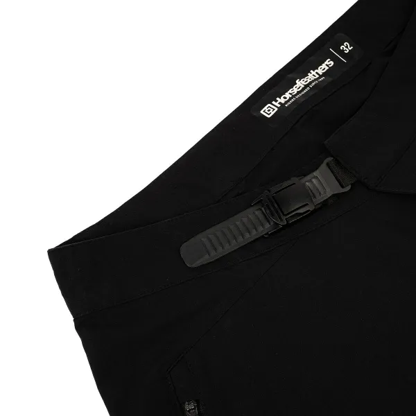 HORSEFEATHERS Bike nohavice Stoker - black BLACK velikost 30