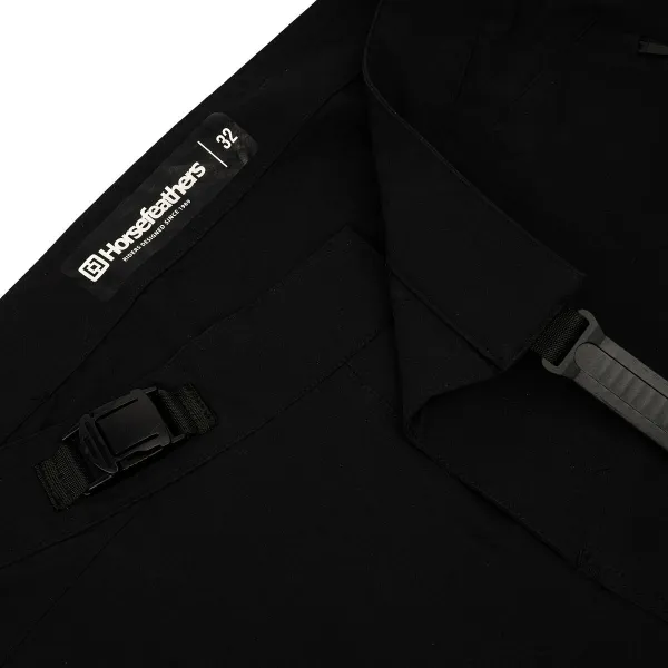 HORSEFEATHERS Bike nohavice Stoker - black BLACK velikost 30
