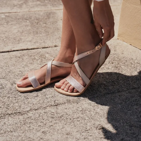 Barefoot sandále CALLA Rose Gold