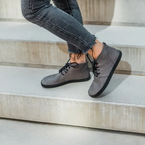 Celoročné barefoot topánky BERRY Dark Grey