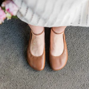 Barefoot baleríny TULIP 3.0 Cognac