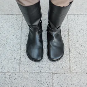 Barefoot vysoké čižmy GLAM Black
