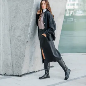 Barefoot vysoké čižmy GLAM Black