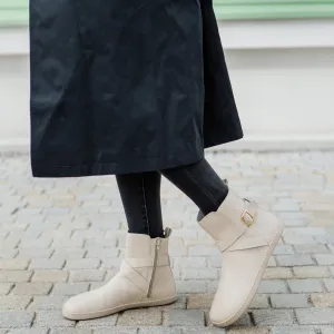 Barefoot členkové čižmy DIVINE Vanilla