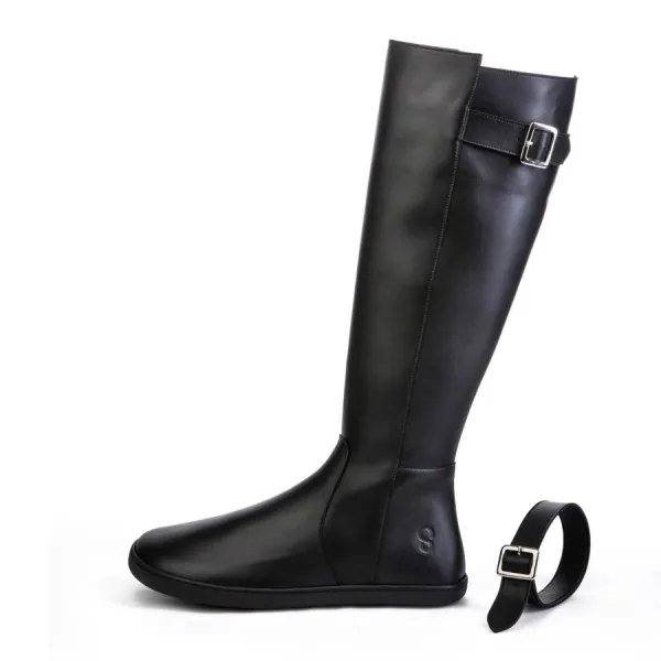Barefoot vysoké čižmy GLAM Black