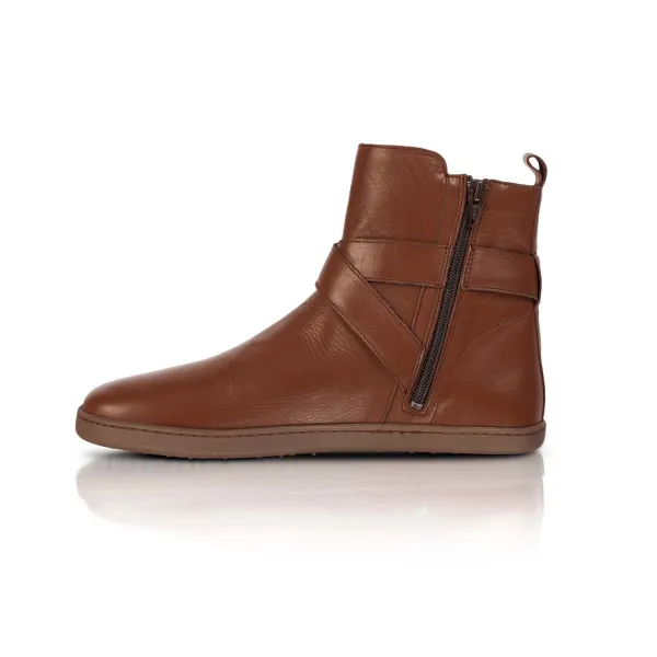 Barefoot členkové čižmy DIVINE Brown