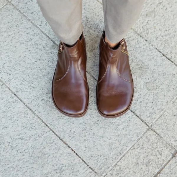 Barefoot členkové čižmy IVY 2.0 Brown