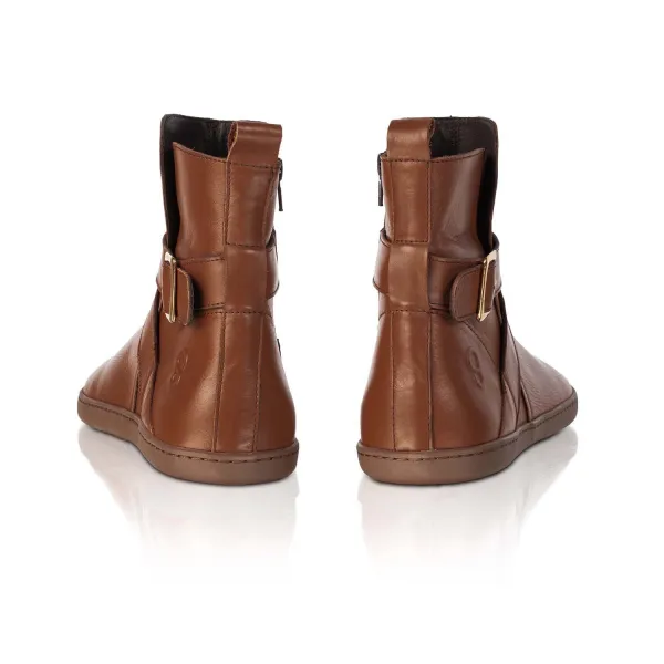 Barefoot členkové čižmy DIVINE Brown