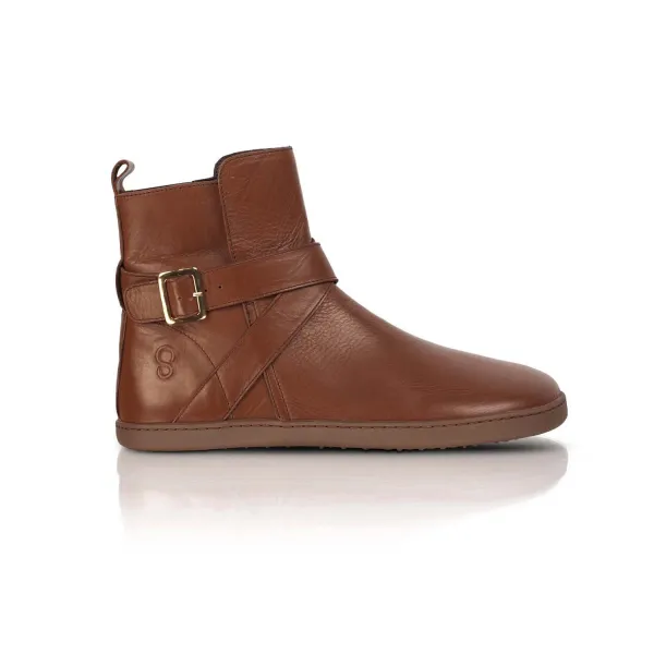 Barefoot členkové čižmy DIVINE Brown