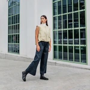 Barefoot členkové čižmy DIVINE Black