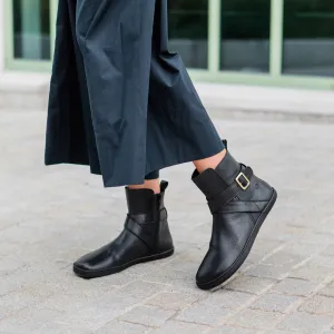 Barefoot členkové čižmy DIVINE Black