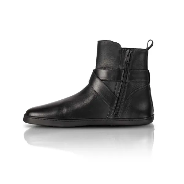 Barefoot členkové čižmy DIVINE Black