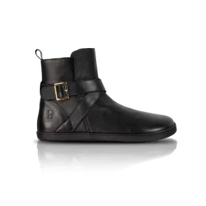 Barefoot členkové čižmy DIVINE Black