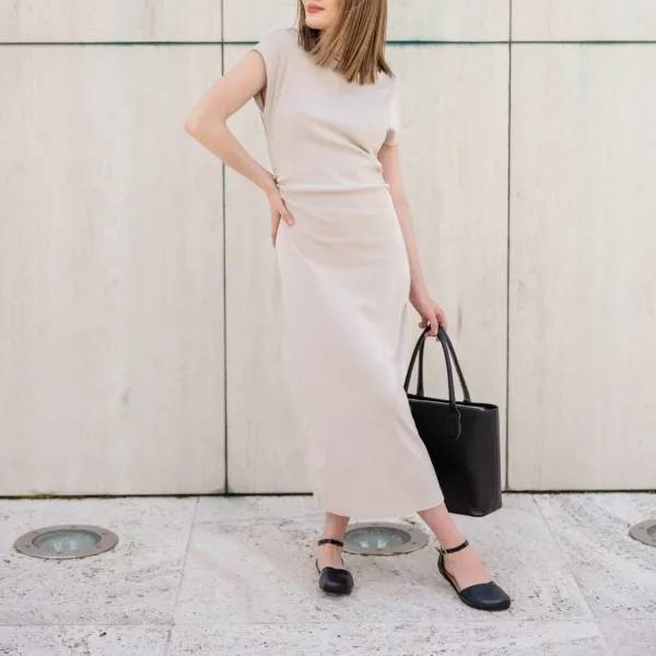 Barefoot sandále POPPY Black Vegan