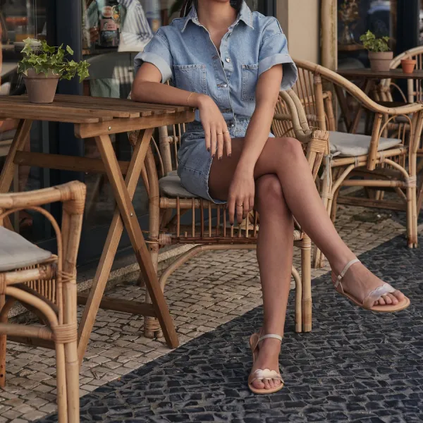 Barefoot sandále JASMINE Rose Gold