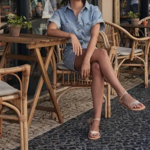 Barefoot sandále JASMINE Rose Gold