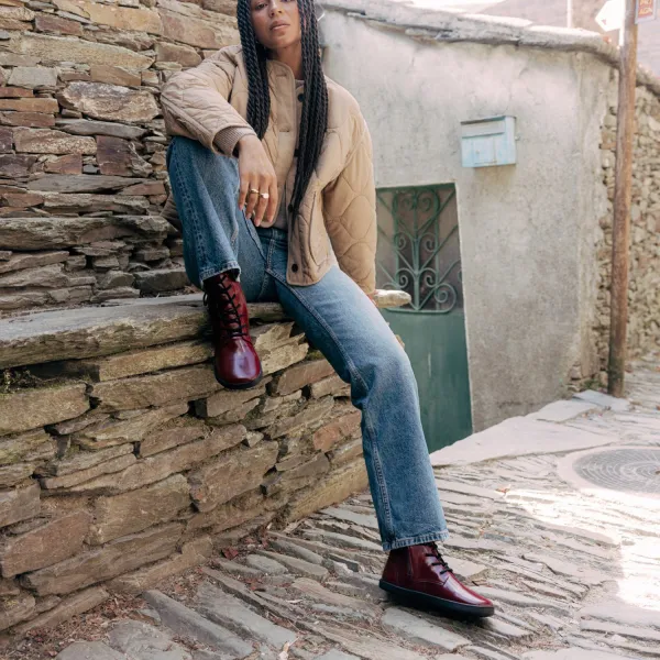 Barefoot čižmy MAVERICK Bordeaux