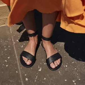 Barefoot sandále DAISY 2.0 Black Crackle