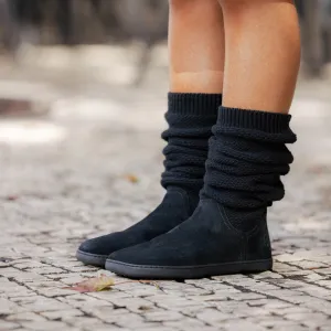 Barefoot čižmy KNITTY Black
