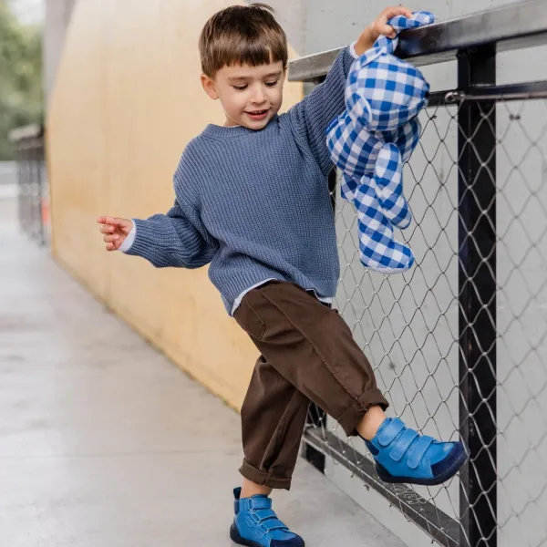 Detské barefoot čižmy URBANEER Mini, Blue