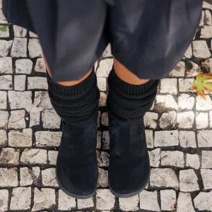 Barefoot čižmy KNITTY Black