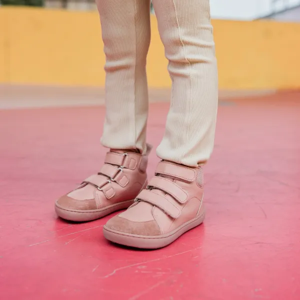 Detské barefoot čižmy URBANEER Mini, Pink