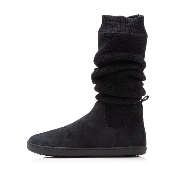 Barefoot čižmy KNITTY Black
