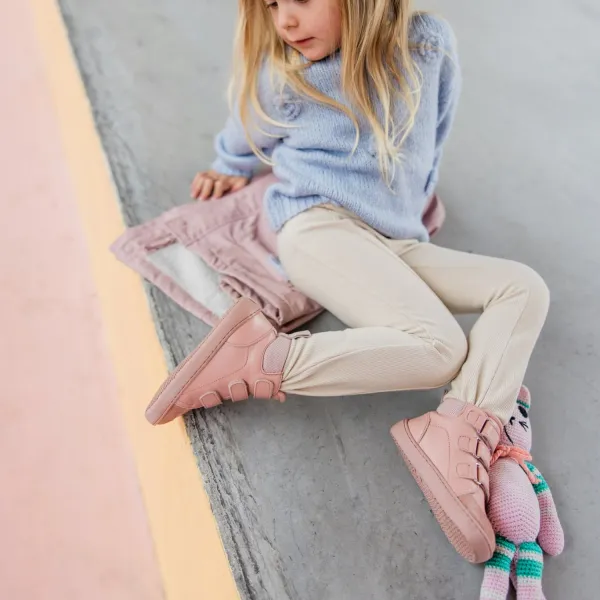 Detské barefoot čižmy URBANEER Mini, Pink