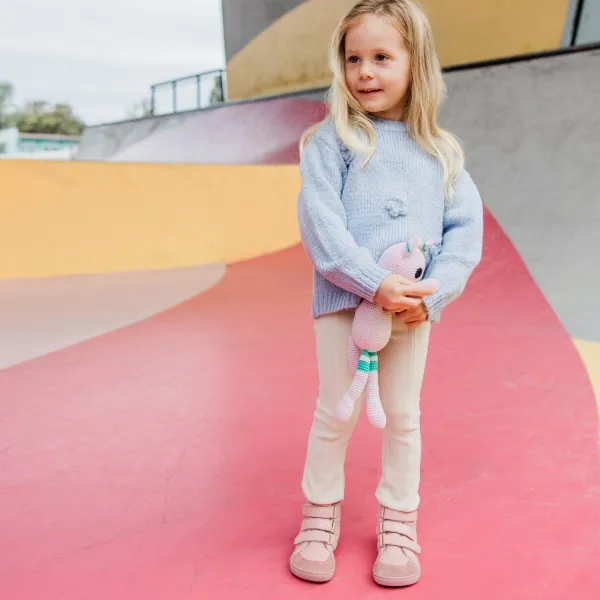 Detské barefoot čižmy URBANEER Mini, Pink