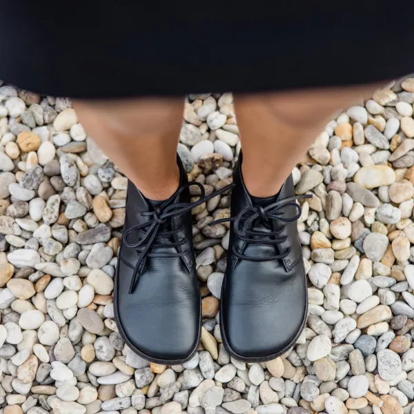 Celoročné barefoot topánky BERRY Black