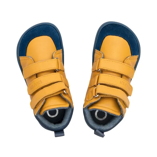 Detské barefoot čižmy URBANEER Mini, Yellow