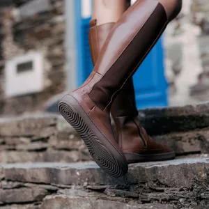 Barefoot vysoké čižmy HARPER Brown