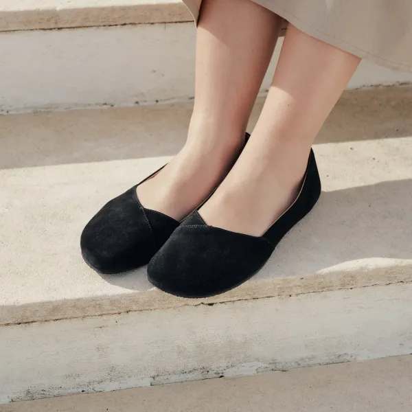 Barefoot baleríny PEONY Black