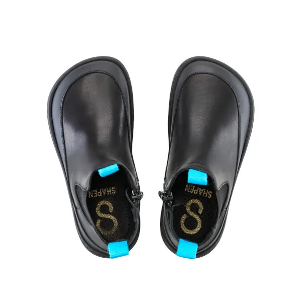Detské barefoot Chelsea čižmy VICTORY Mini, Black & Blue