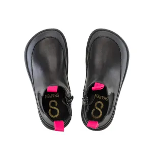 Detské barefoot Chelsea čižmy VICTORY Mini, Black & Pink