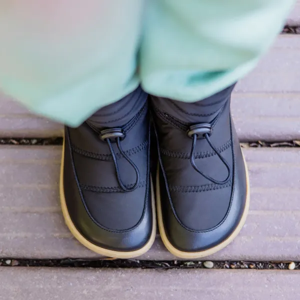 Detské barefoot čižmy FROSTY Mini, Black