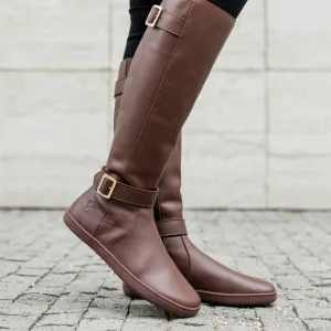 Barefoot vysoké čižmy GLAM Brown