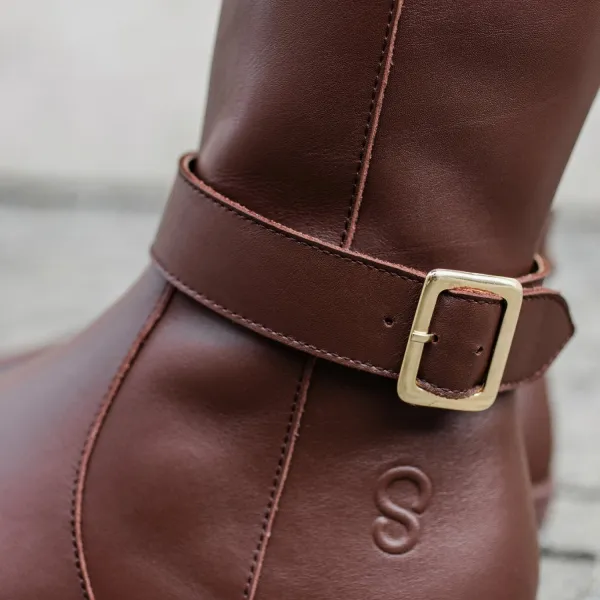 Barefoot vysoké čižmy GLAM Brown