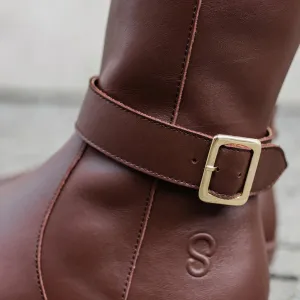 Barefoot vysoké čižmy GLAM Brown