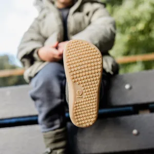 Detské barefoot čižmy FROSTY Mini, Olive