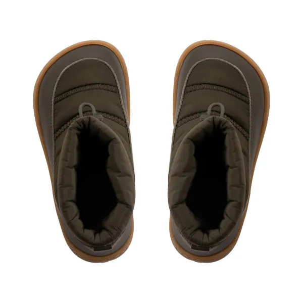 Detské barefoot čižmy FROSTY Mini, Olive