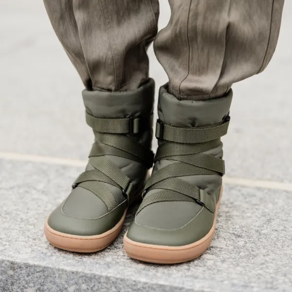 Barefoot snehule FROSTY 2.0 Olive