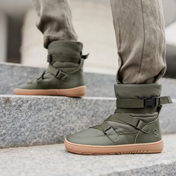 Barefoot snehule FROSTY 2.0 Olive