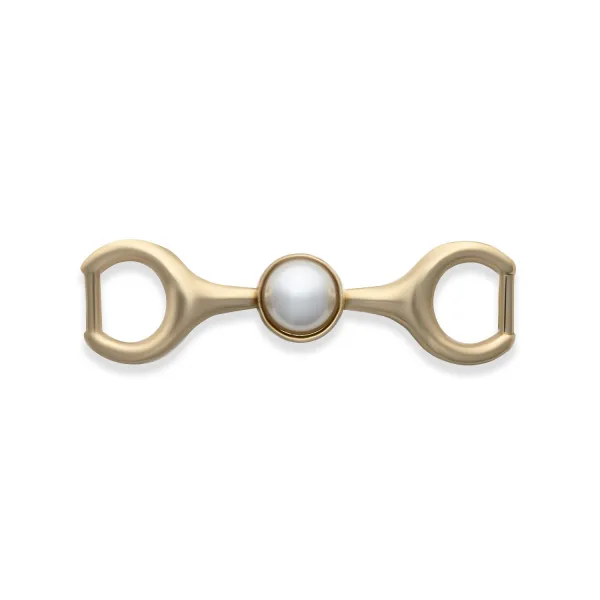Ozdoby na mokasíny Gold pearl