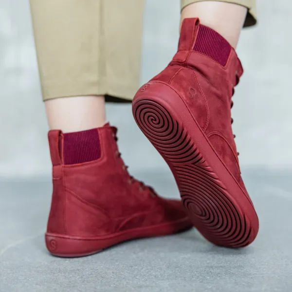 Barefoot topánky URBANEER 2.0 Burgundy
