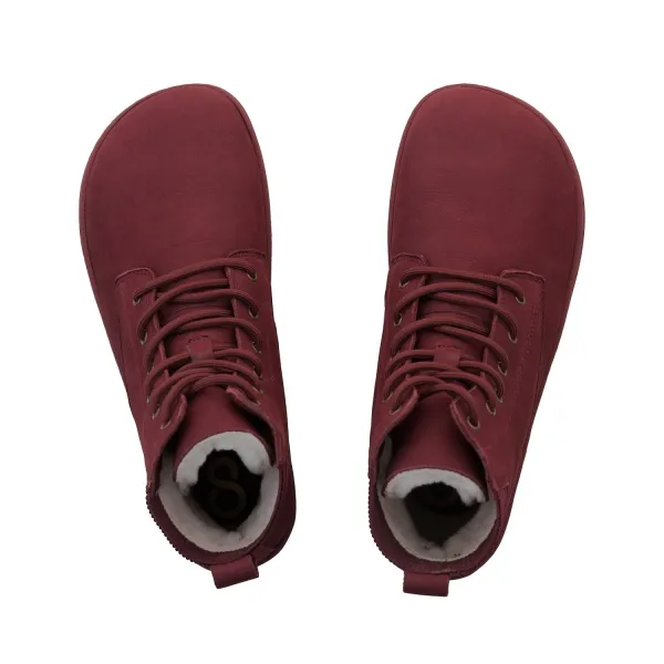 Barefoot topánky URBANEER 2.0 Burgundy
