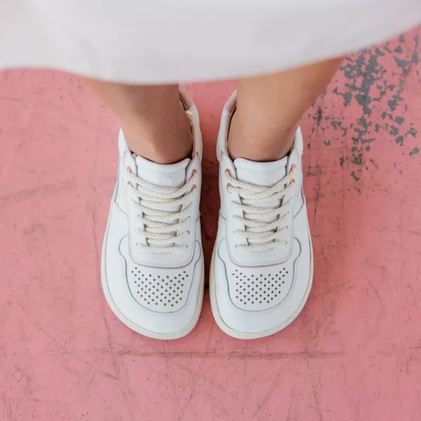 Barefoot tenisky FLOWIN White & Pink