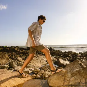 Barefoot sandále NOMAD Black with Cork