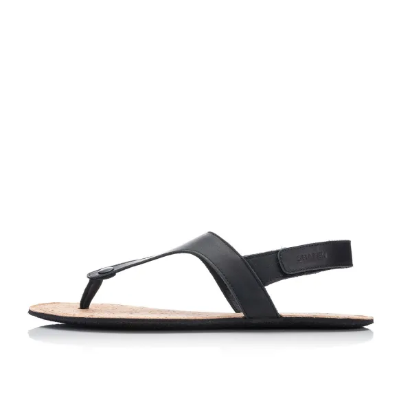 Barefoot sandále NOMAD Black with Cork
